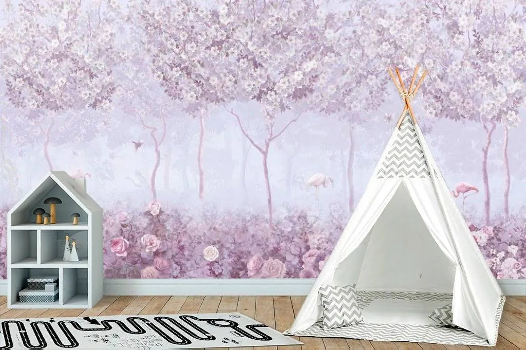 Фотообои Сиреневый сад  13-124