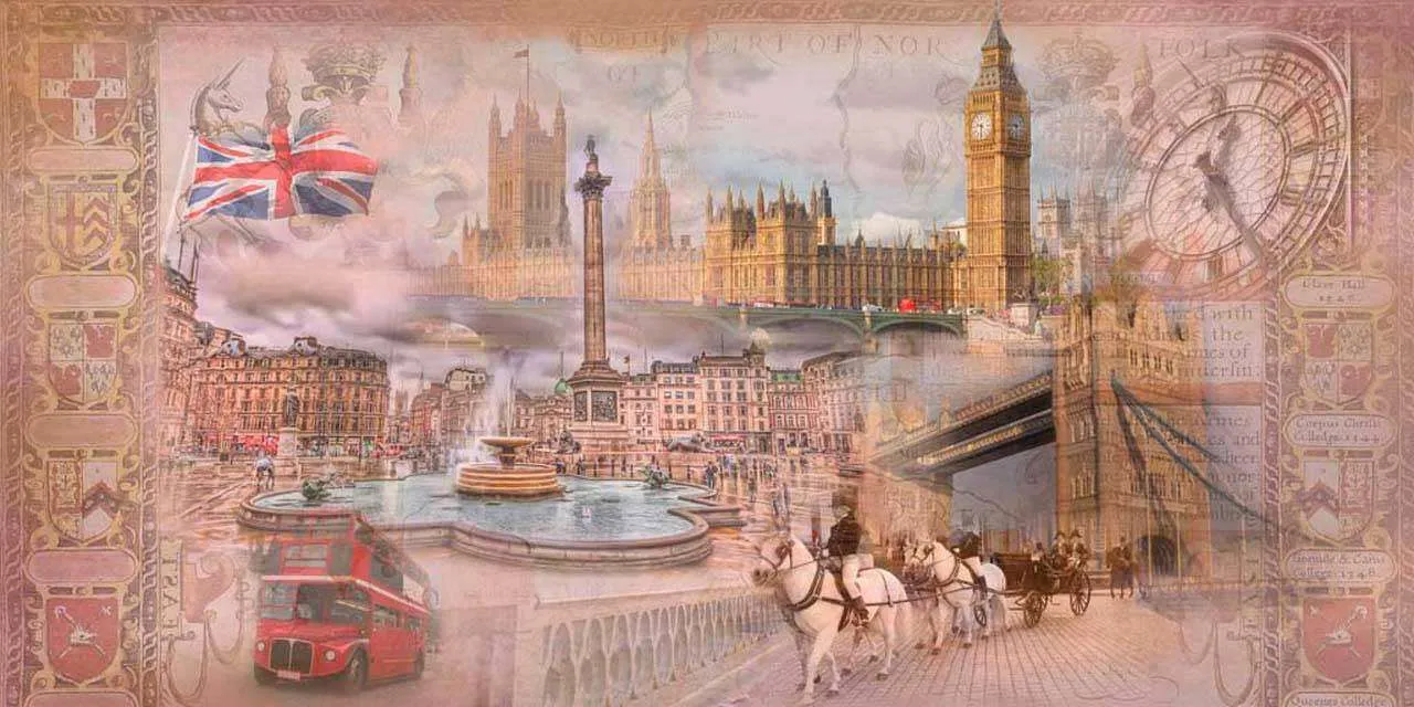 Фотообои в интерьере абстракция с городом в коричневых тонах  7-877 фото