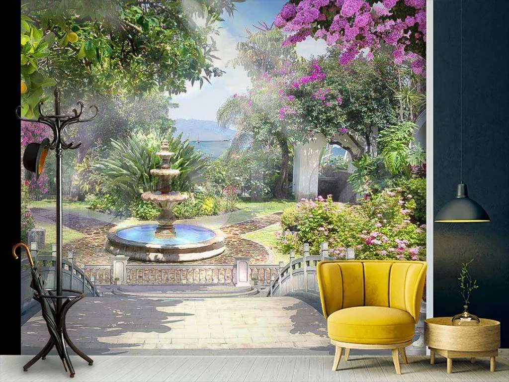 Фотообои Апельсиновое дерево в солнечном парке  6-078