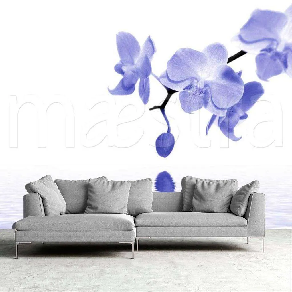 Фотообои Синия орхидея над водой  10-213