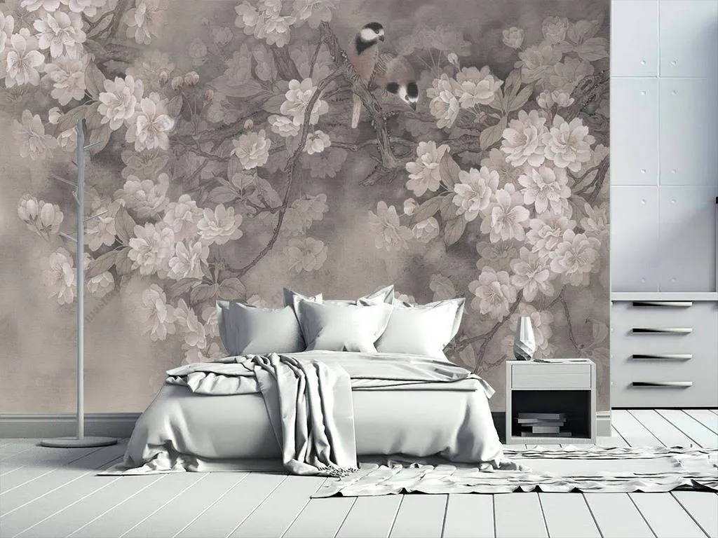 Фотообои Шинуазри нежные цветы  10-697