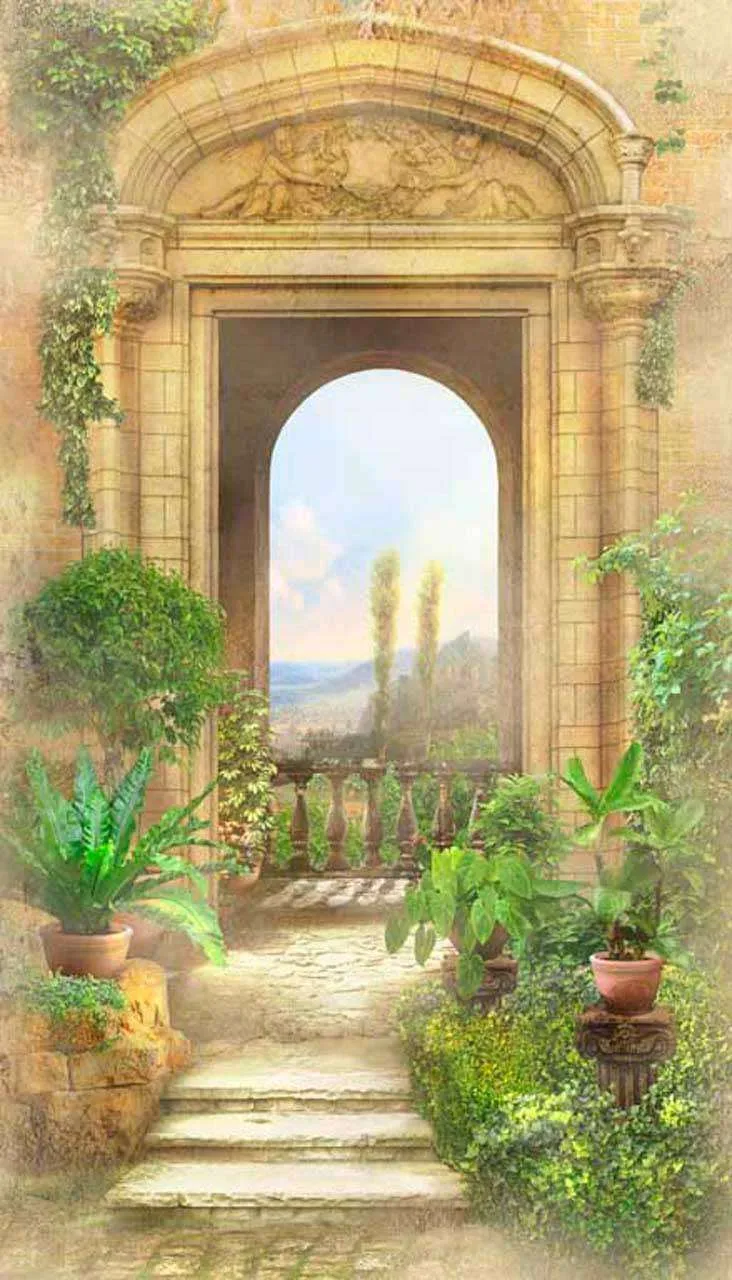 Фотообои в интерьере классическая арка  11-059 фото