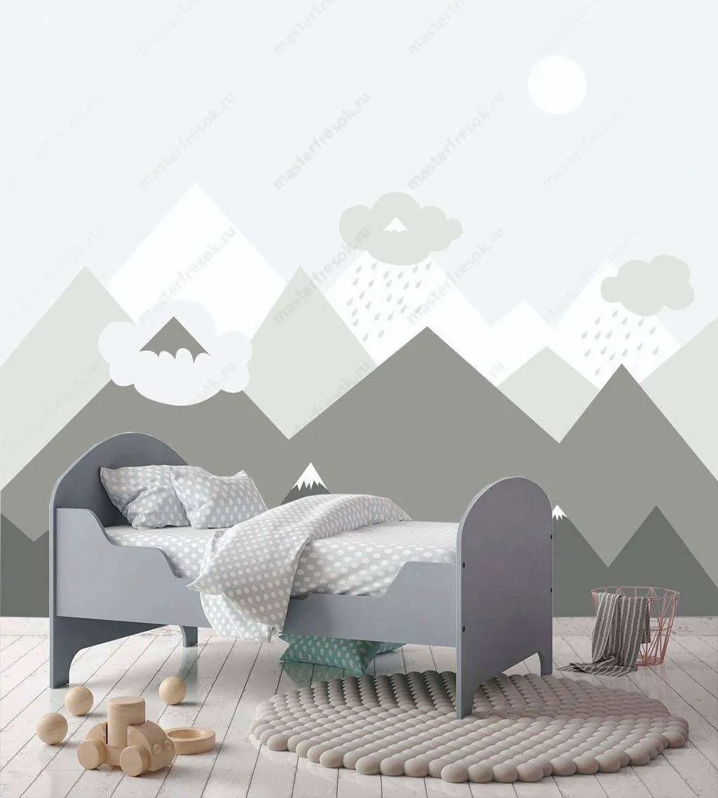 Фотообои Бесшовные обои на стену:  Снежные вершины. Артикул: 12-648  