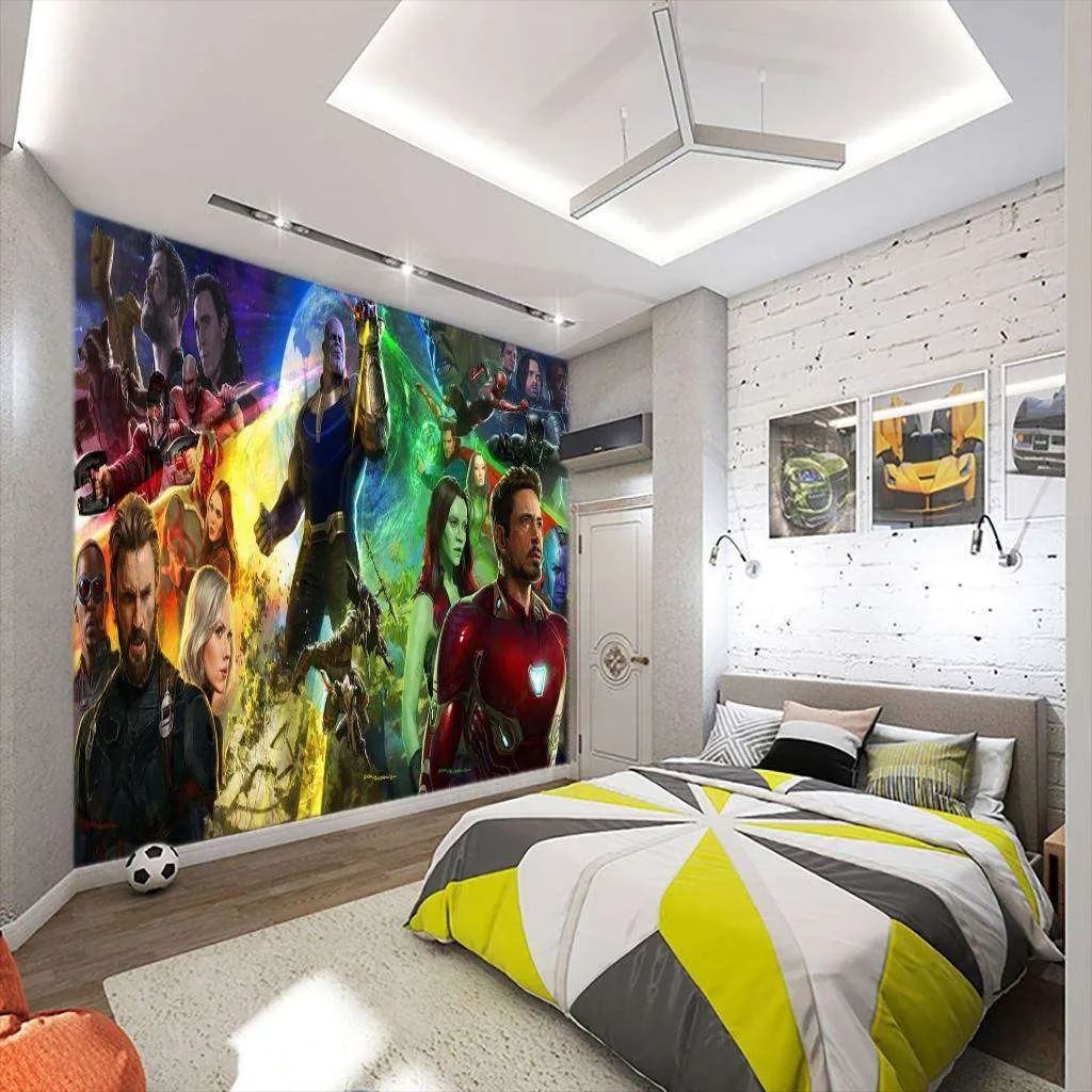 Фотообои в интерьере мстители: война бесконечности  12-1033 фото