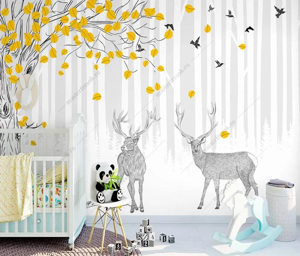 Фотообои Винтажный олень  15-988