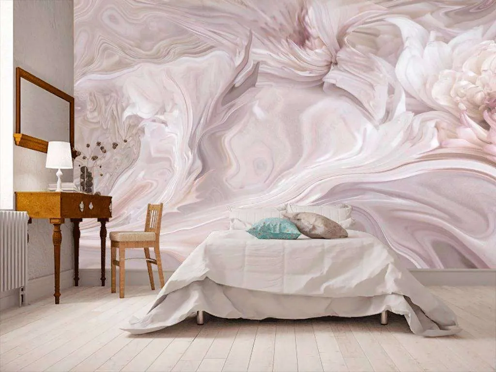 Фотообои в интерьере нежный мраморный фон  13-309 фото