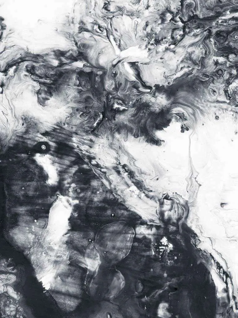 Фотообои в интерьере черно-белая абстракция  9-1285 фото