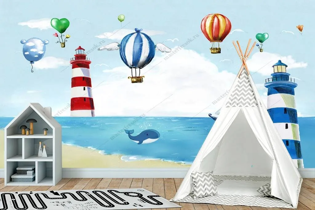 Фотообои Маяк у моря  12-903