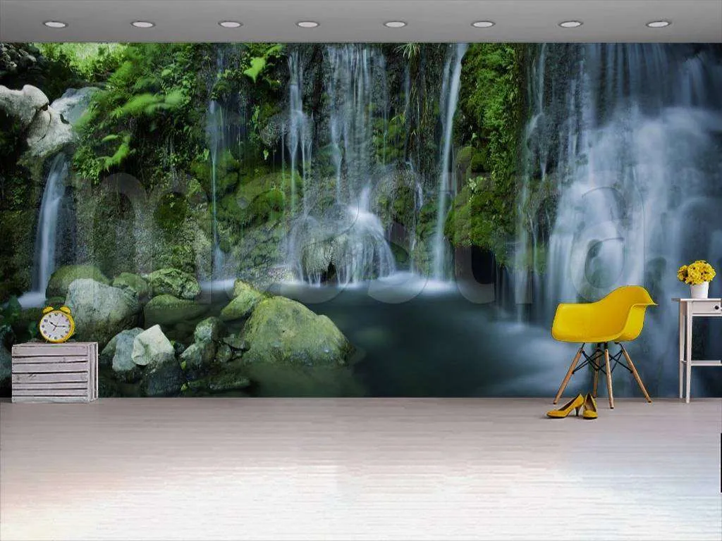 Фотообои в интерьере водопад реки кане  9-906 фото