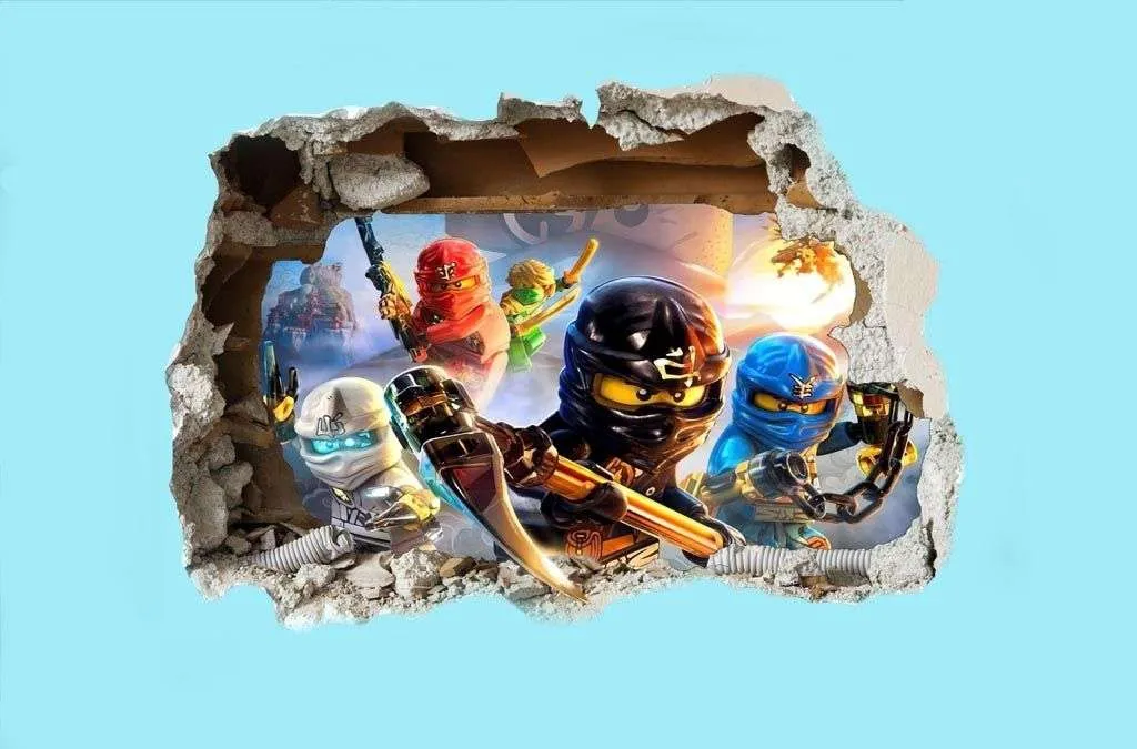 Фотообои в интерьере 3д ниндзяго  14-570 фото