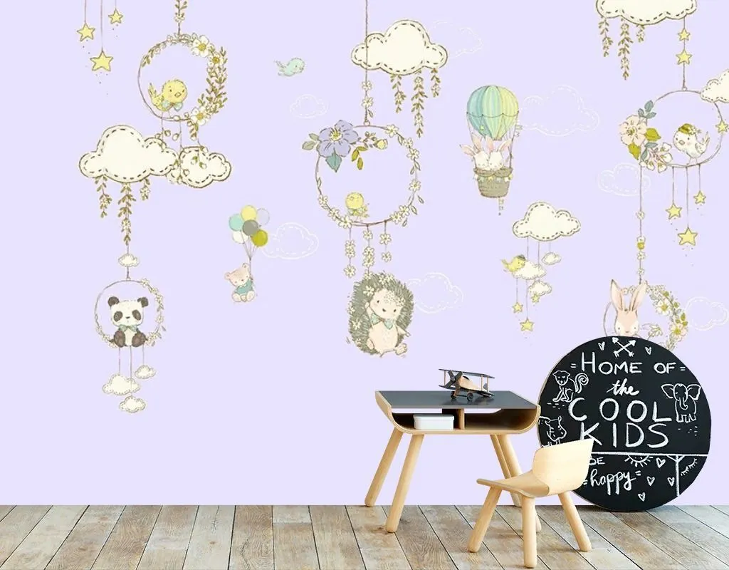 Фотообои детские. Животные и ловцы снов  12-1621