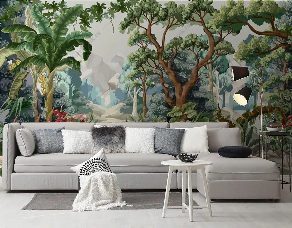 Фотообои в интерьере тропический пейзаж  9-1710 фото