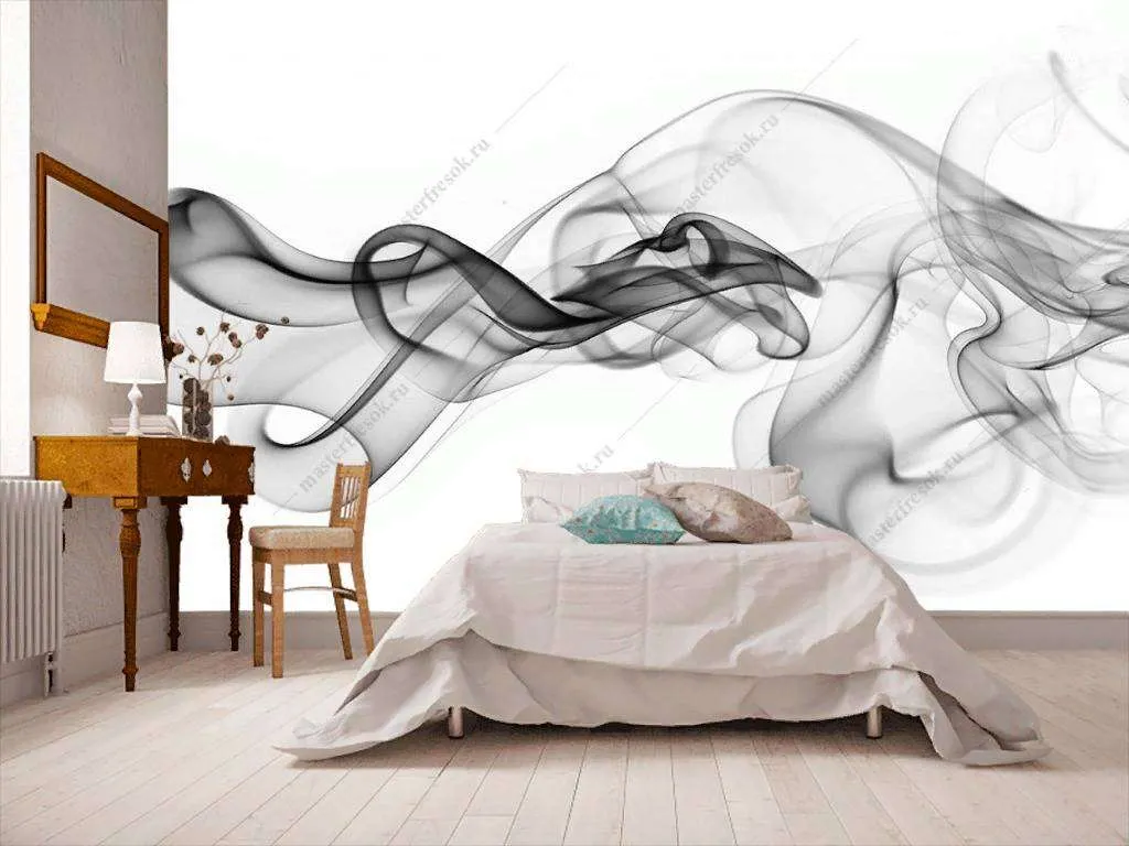 Фотообои в интерьере дым  9-1217 фото