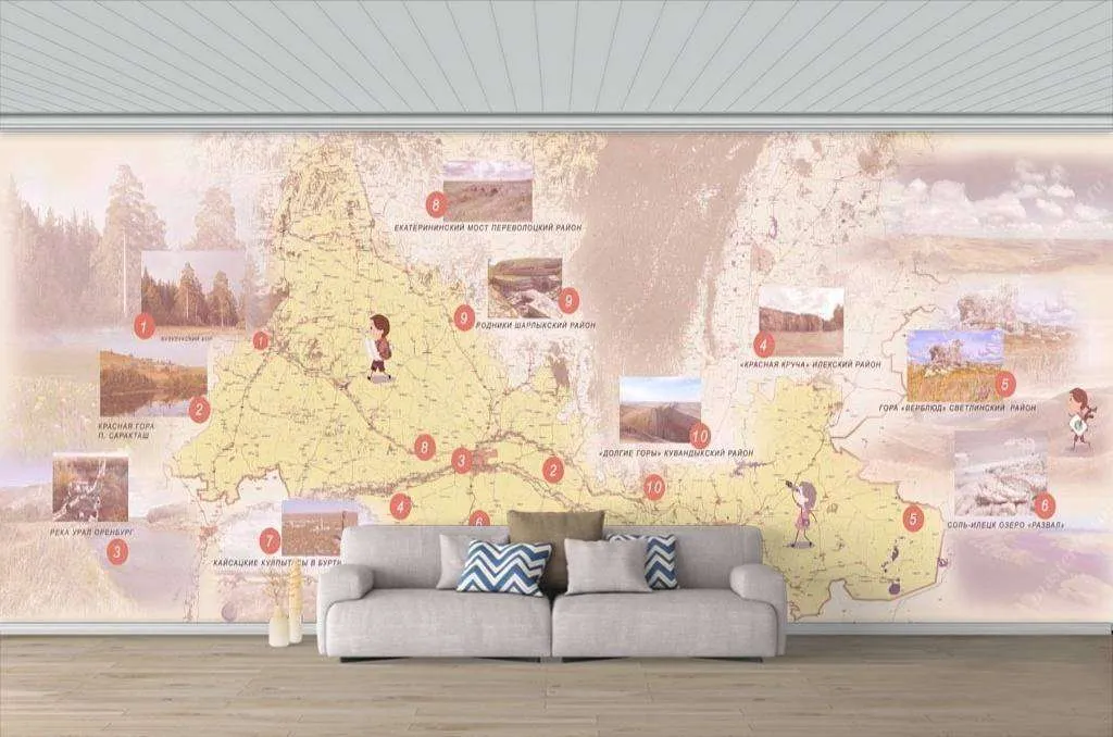 Фотообои в интерьере оренбургская область  13-104 фото