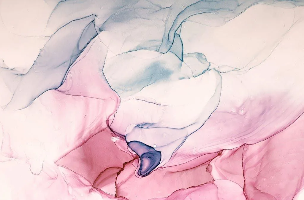 Фотообои в интерьере акварельные разводы флюид  9-1512 фото