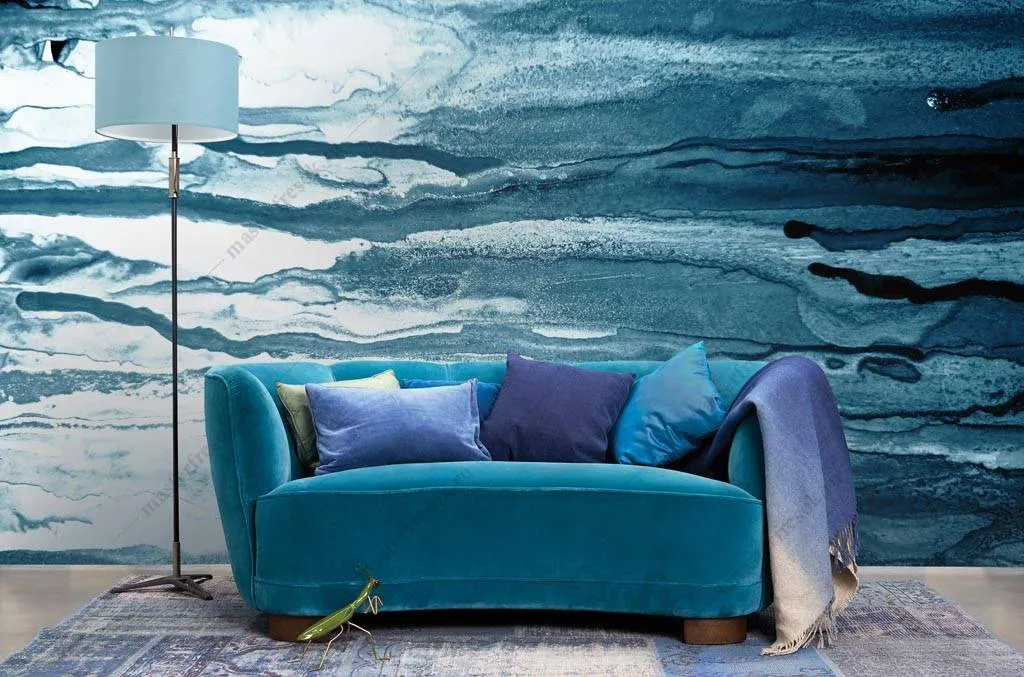 Фотообои Синие чернила  9-1282