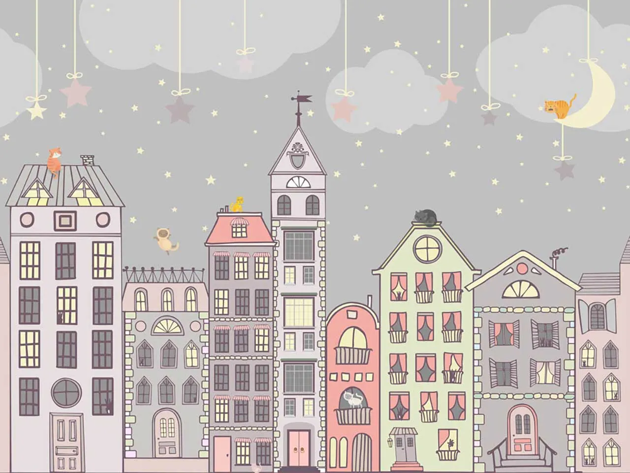 Фотообои в интерьере голландские домики  13-153 фото