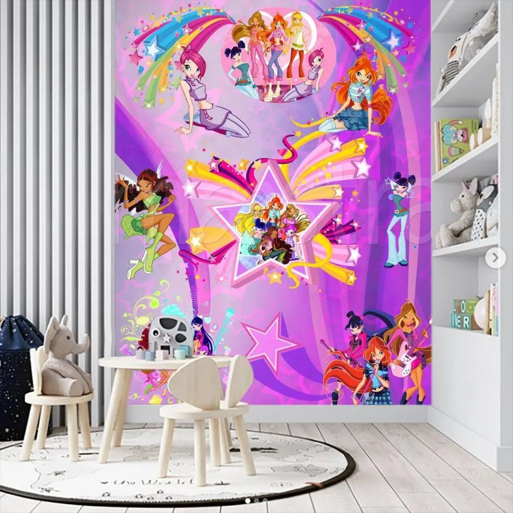 Фотообои в интерьере винкс принцессы  2-100 фото