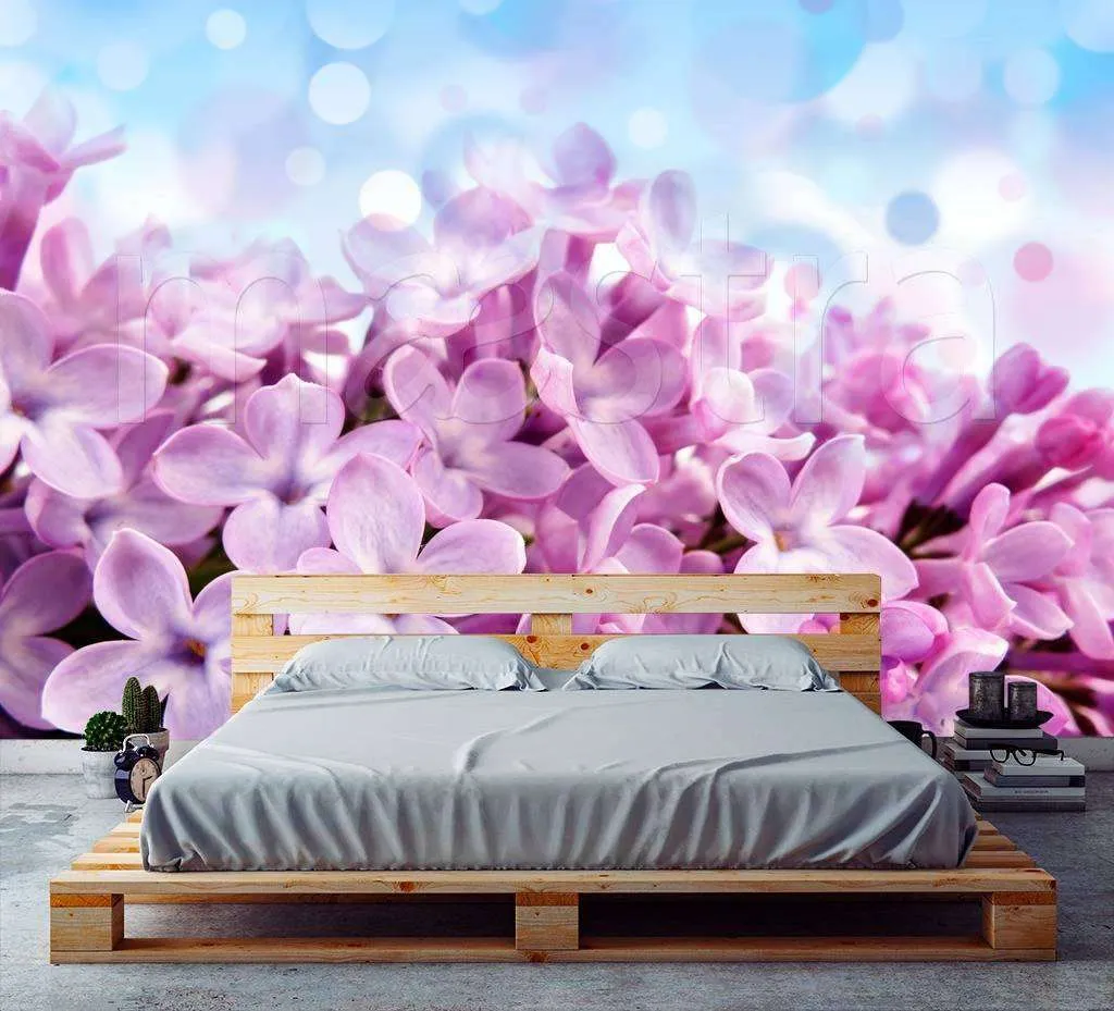 Фотообои Бесшовные обои на стену:  Сирень. Артикул: 3-192  