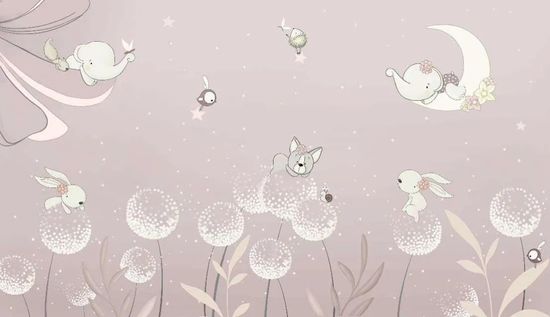 Фотообои в интерьере одуванчики в детскую  14-530 фото