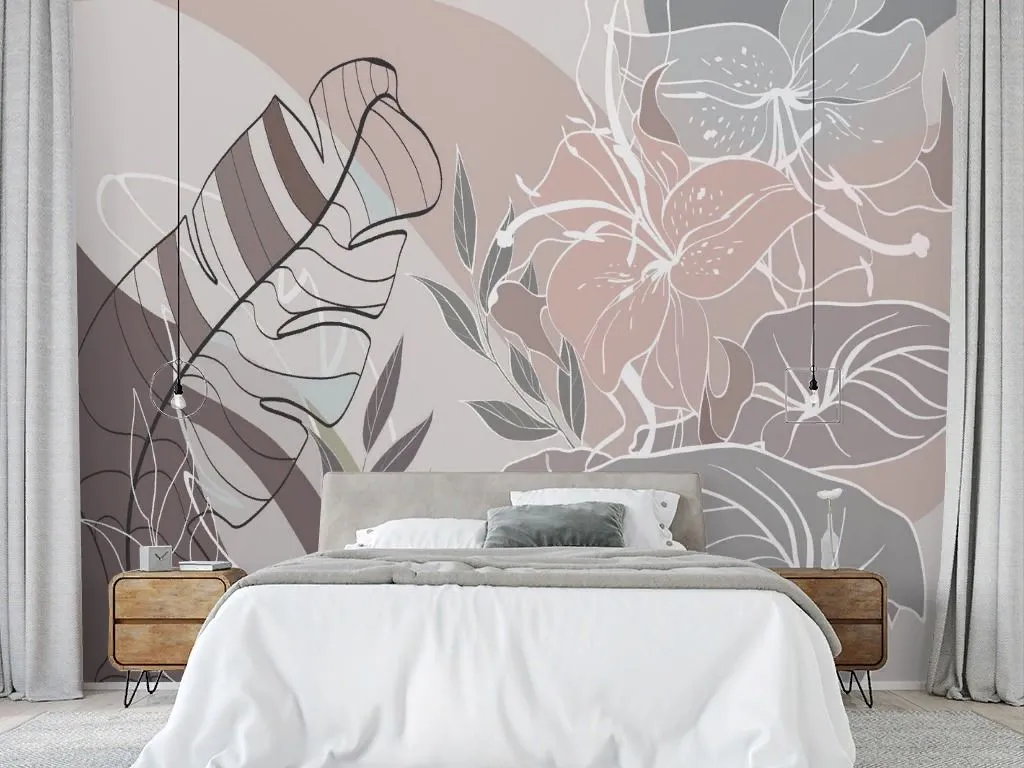 Фотообои Цветы абстракция  13-718