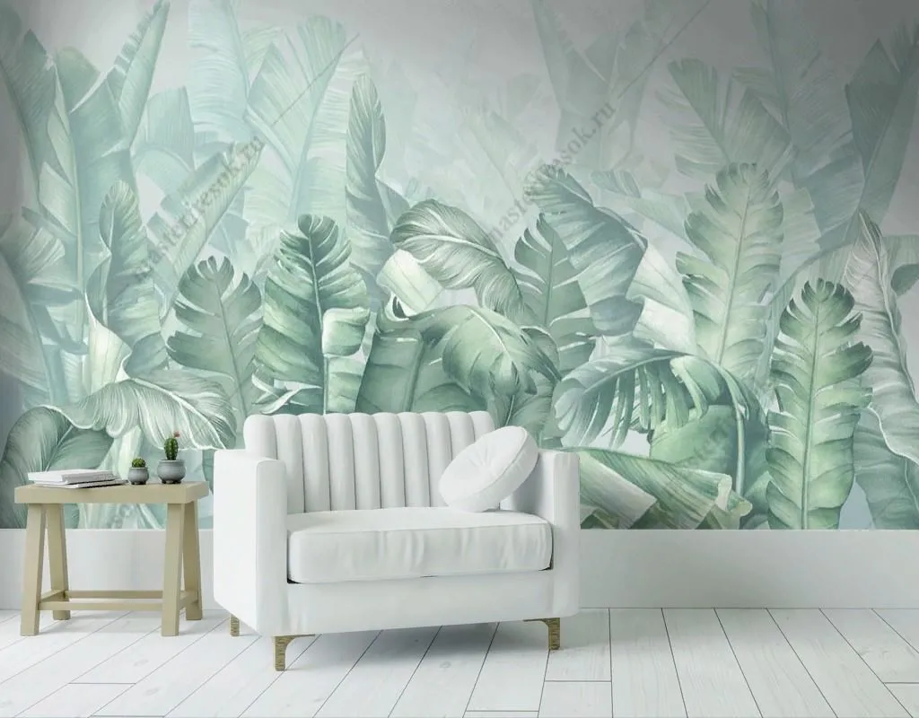 Фотообои Мятные листья  13-540