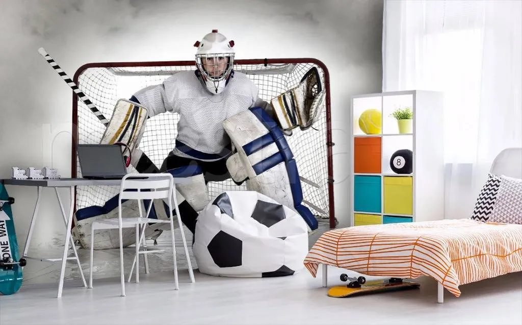 Фотообои Вратарь в защите  12-560