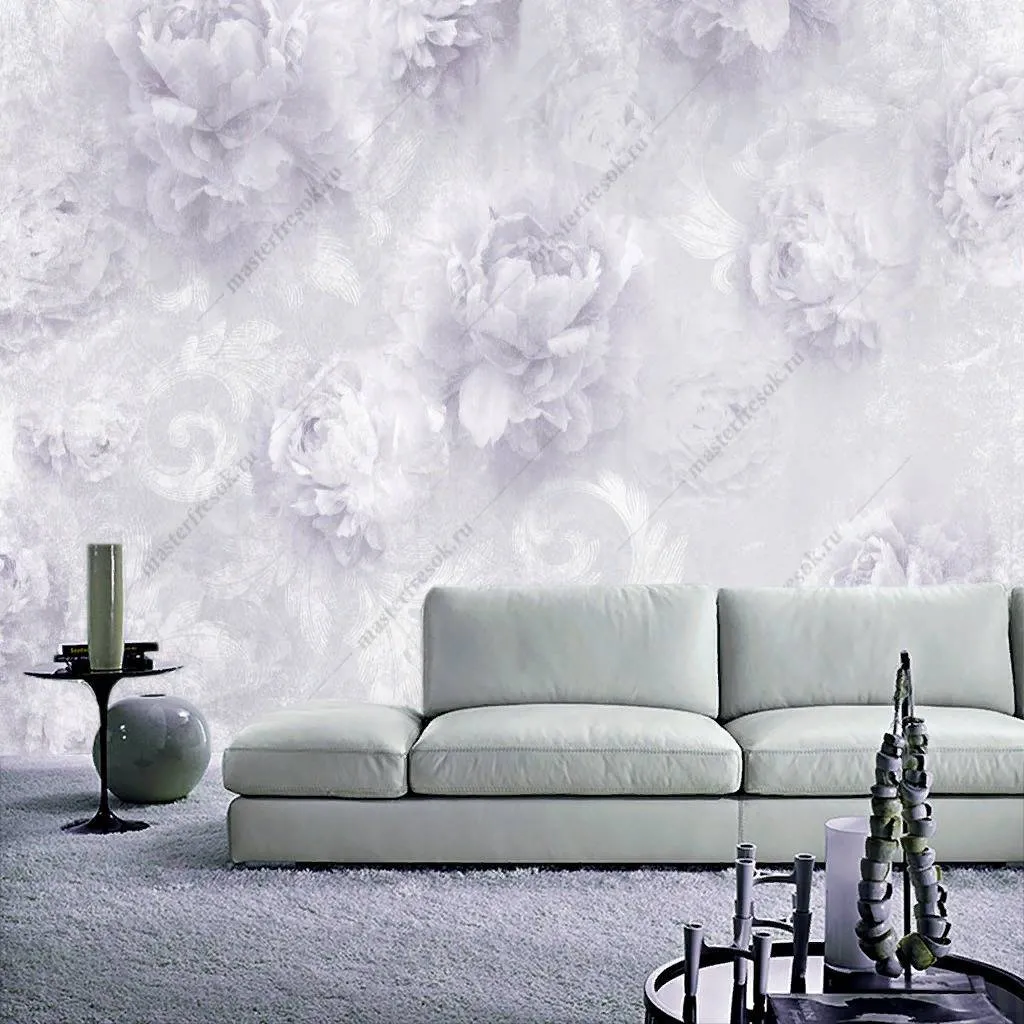 Фотообои Сиреневые пионы  10-750