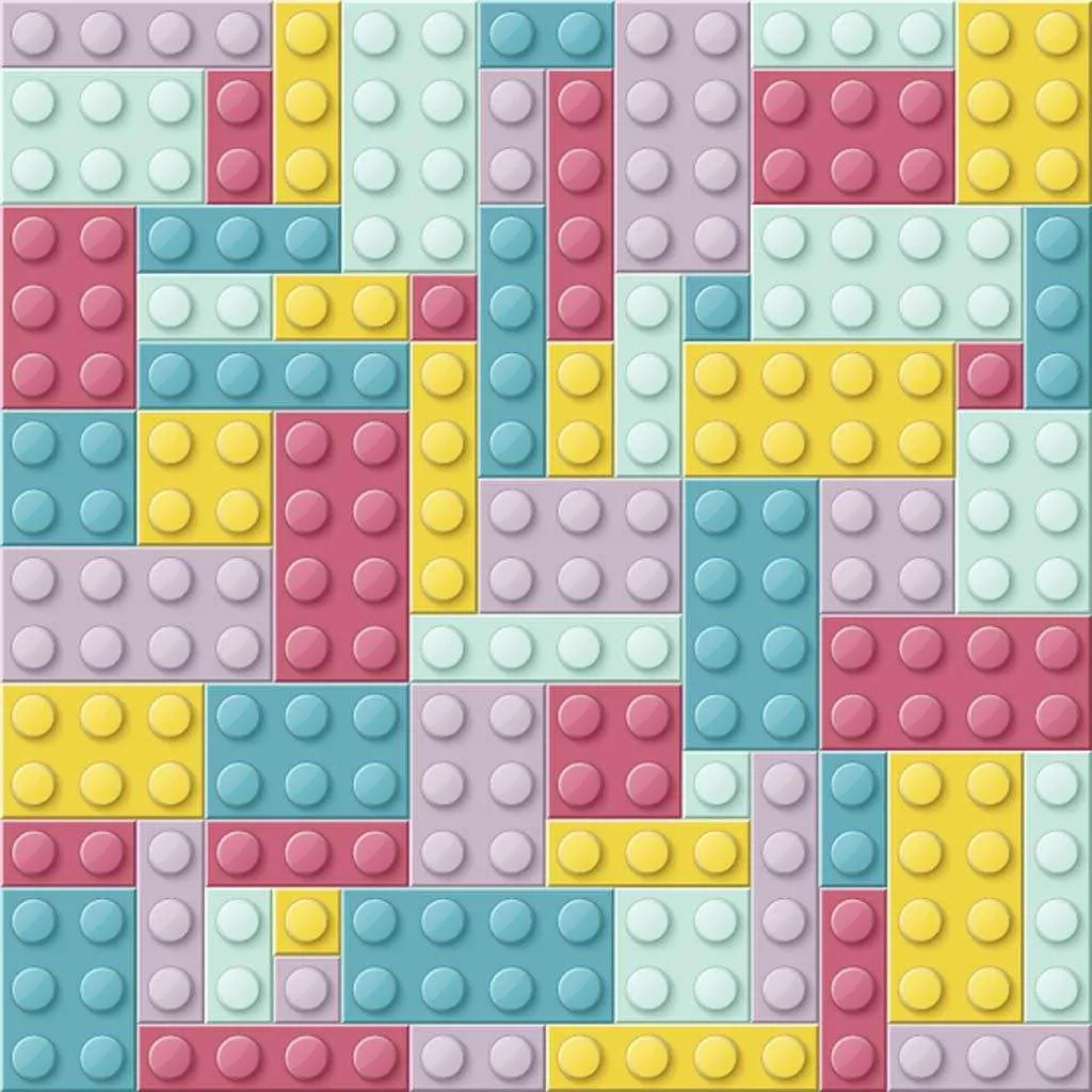 Фотообои в интерьере фон лего  12-1350 фото