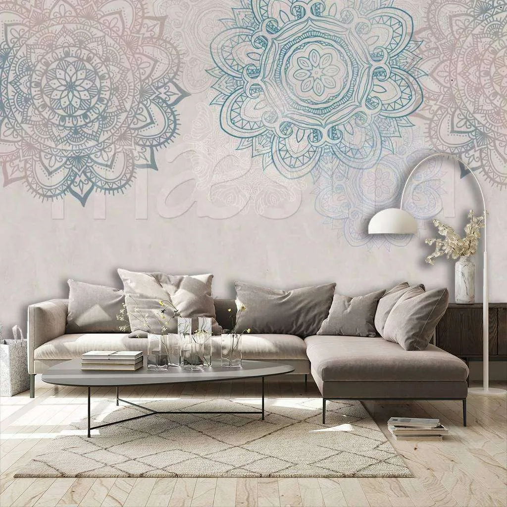 Фотообои в интерьере мандалы  7-792 фото