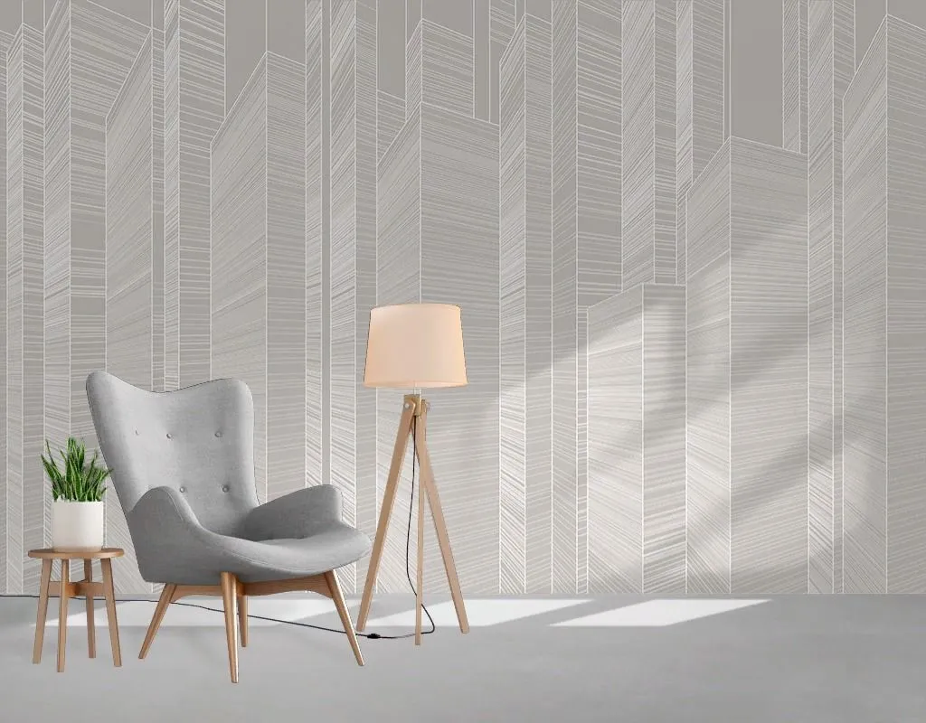 Фотообои в интерьере город линии  14-785 фото