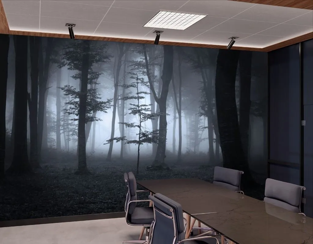 Фотообои в интерьере сосновый бор  9-1600 фото