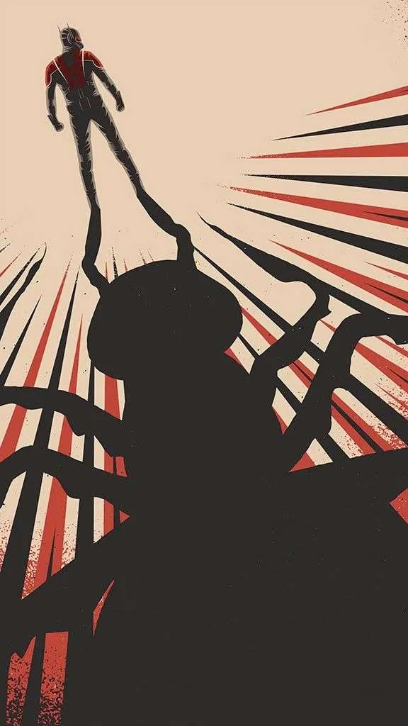 Фотообои в интерьере человек-муравей  12-1032 фото