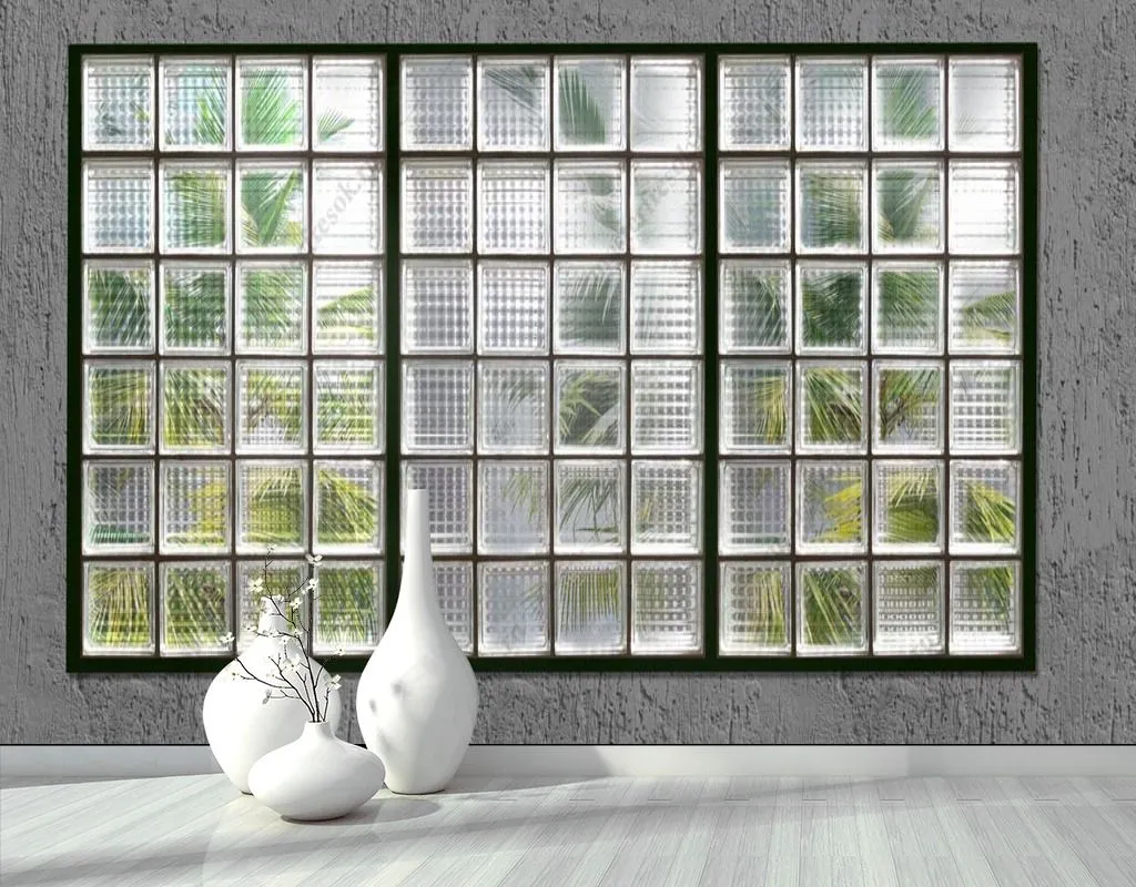 Фотообои в интерьере стеклянный витраж  13-462 фото