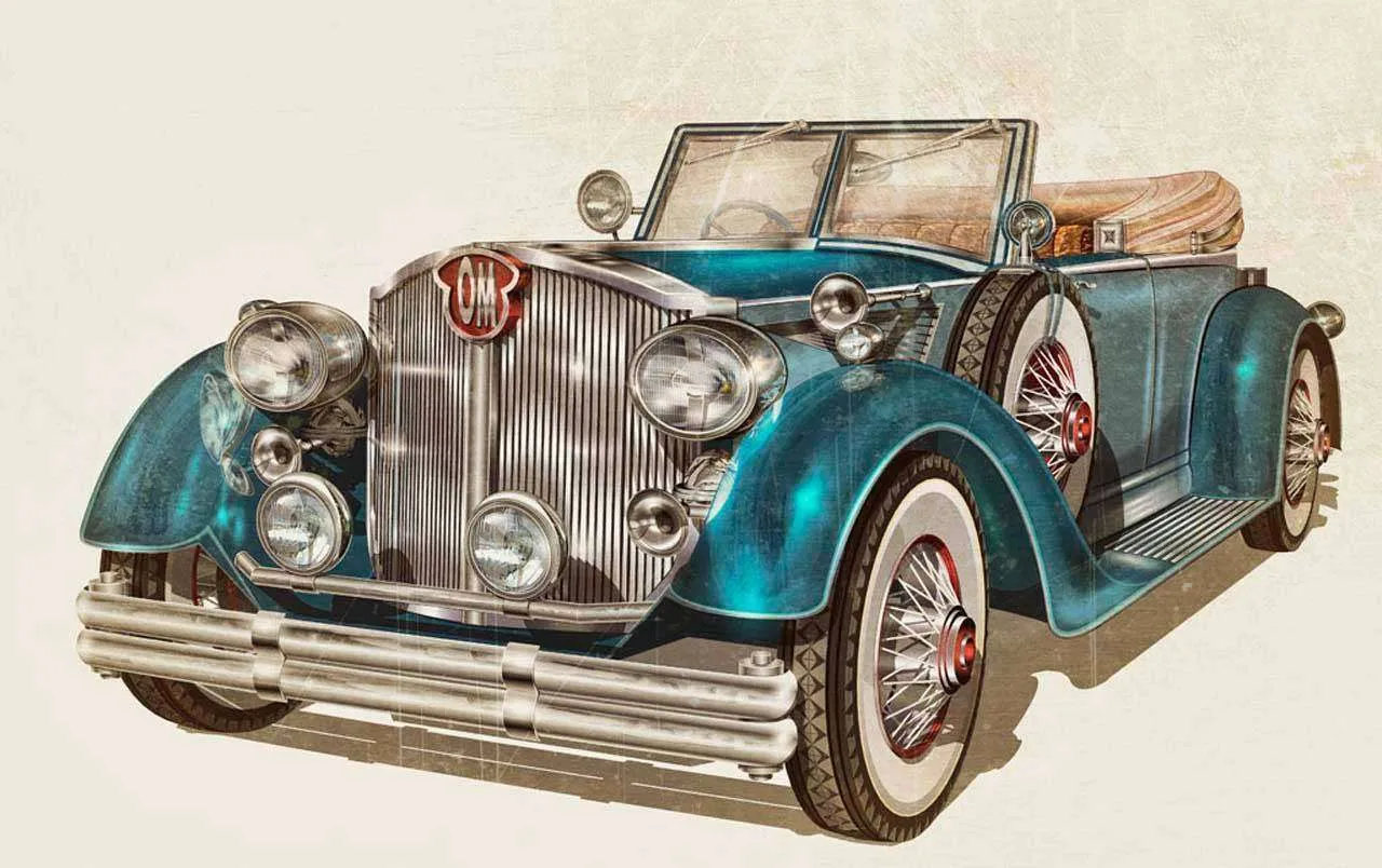 Фотообои в интерьере советский автомобиль  12-577 фото