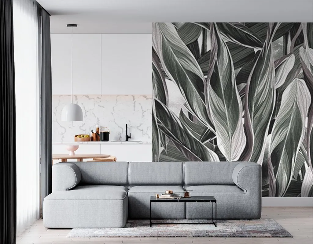 Фотообои Зеленые листья  14-447