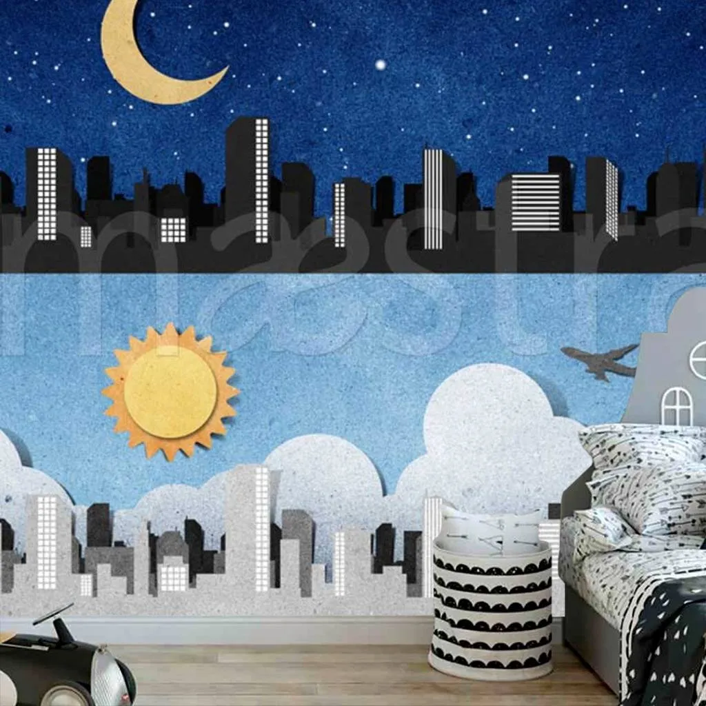 Фотообои День и ночь в городе  12-323