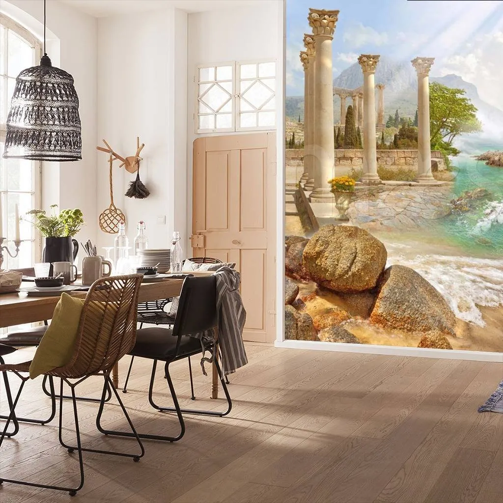 Фотообои Древние колоннада у скал  5-063