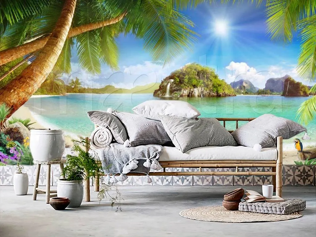 Фотообои Вид на море и райский остров  11-157