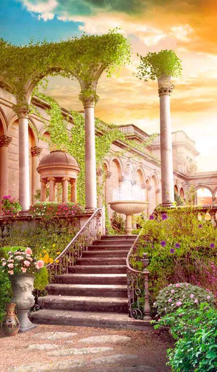 Фотообои в интерьере парадная лестница во дворце  11-024 фото