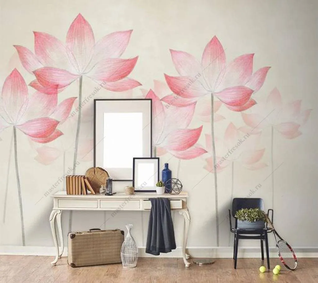 Фотообои Розовый цветок лотоса  15-966
