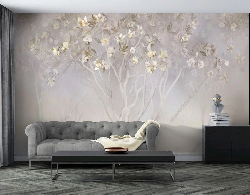 Фотообои Цветущее дерево в саду  13-464