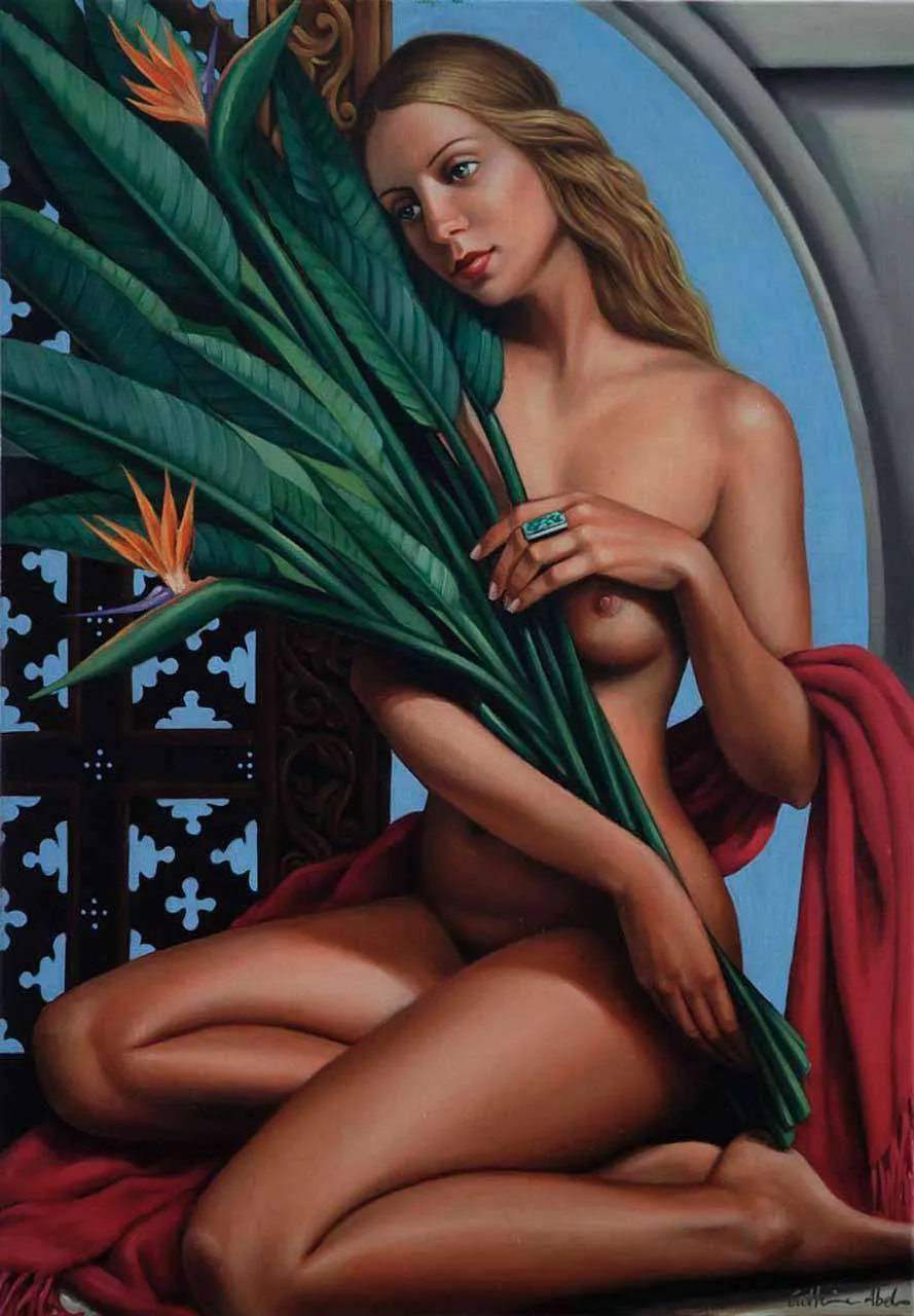 Фотообои в интерьере екатерина абель - райская птица  8-284 фото