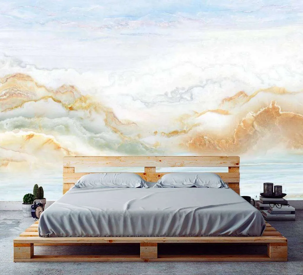 Фотообои в интерьере размытый пейзаж  15-647 фото