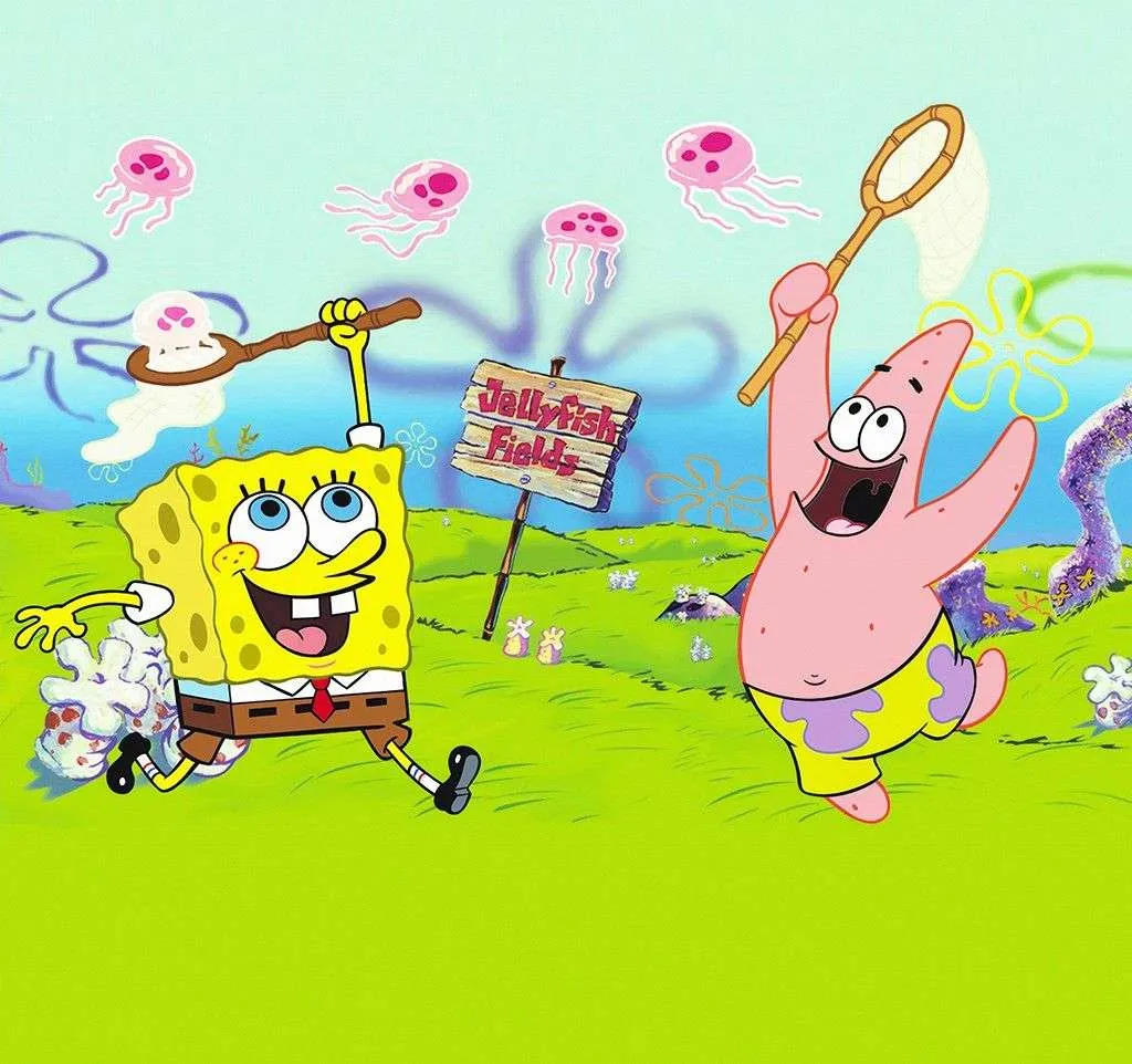 Фотообои в интерьере спанч боб и патрик  12-1410 фото