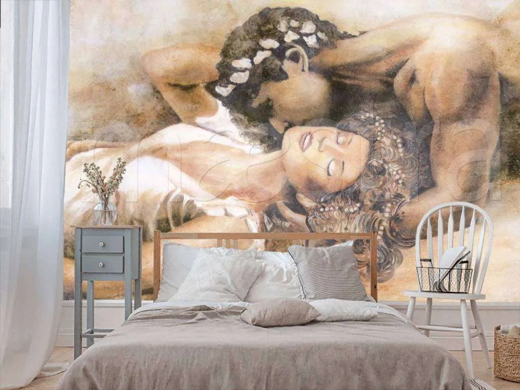 Фотообои Бесшовные обои на стену:  Мужчина и женщина. Артикул: 7-847  