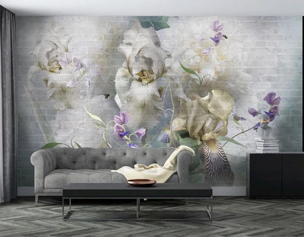 Фотообои Цветочный букет в дымке  13-469