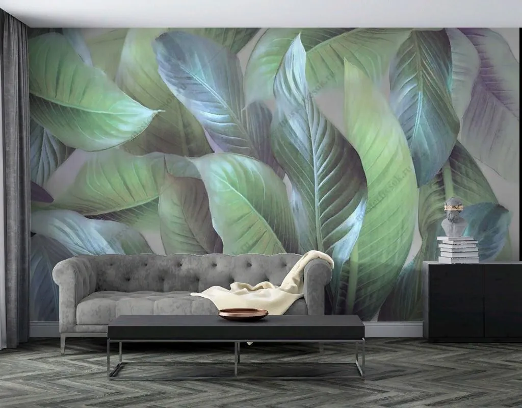 Фотообои Листья папоротника  13-398