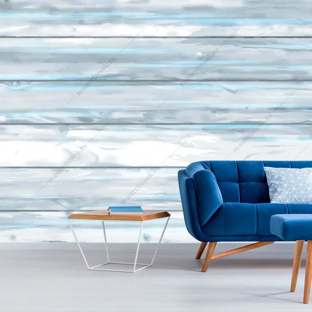 Фотообои Голубые доски  9-1376