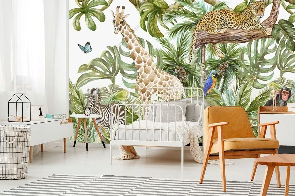 Фотообои Солнечные джунгли в детскую   14-722